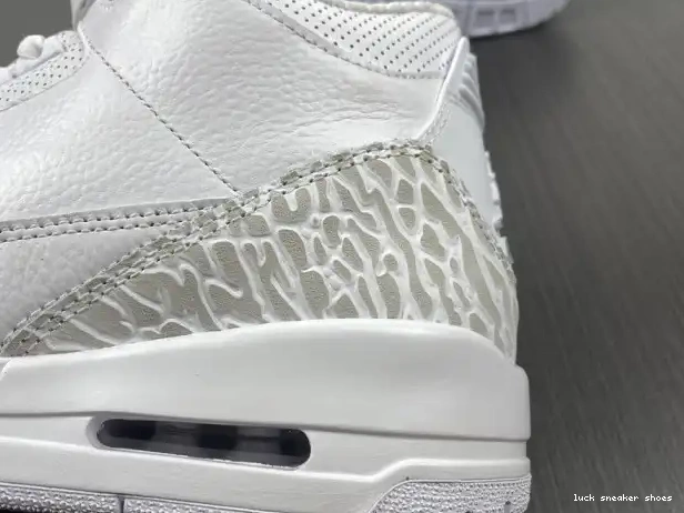 Cheap LUCY Jordan Retro 3 'Triple Air White' PS 429487-111 0325